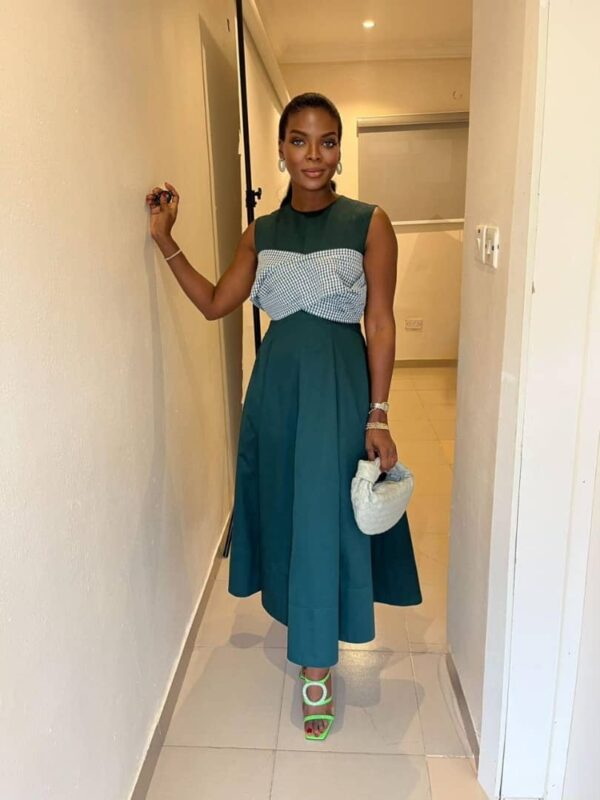 Victoria Flare Dress (Green)